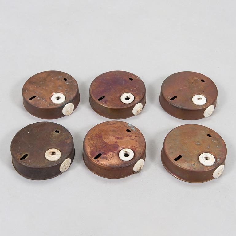 Lisa Johansson-Pape, A set of six of 1970s outdoor wall lights '140-015' for Stockmann Orno.