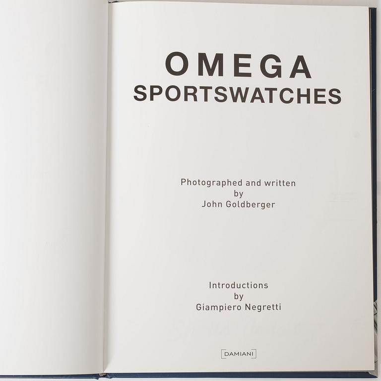 Collection of watch literature, 5 books including Omega Sportswatches by John Goldberger.