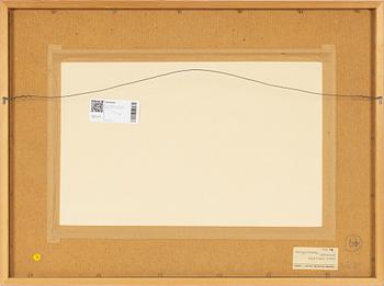 Louis Nallard, tempera on paper-panel, signed.