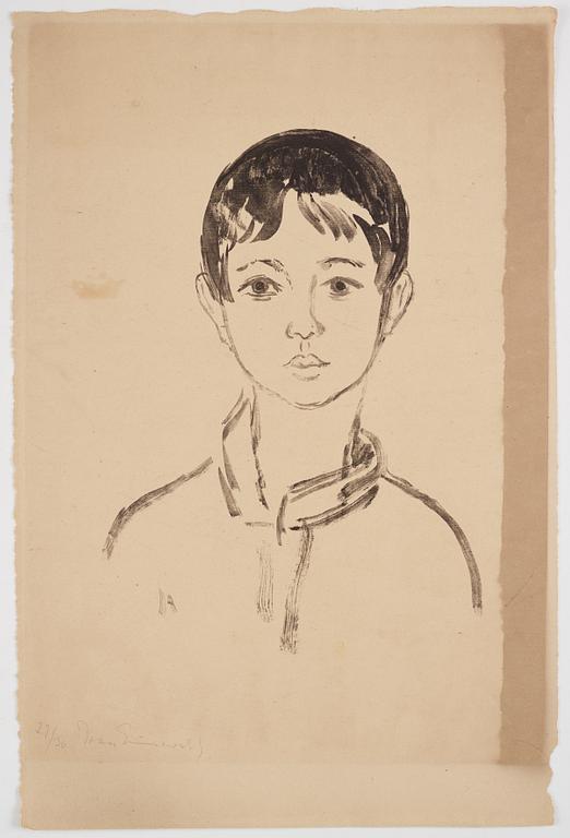 Isaac Grünewald, Portrait of a young boy.