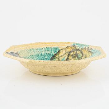 Isaac Grünewald, a stoneware bowl, Rörstrand, Sweden 1943.