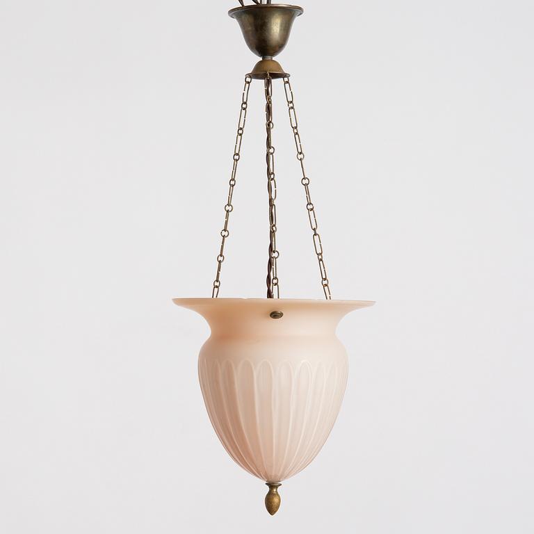 Ampel, kupa i glas från Rosdala, 1920/30-tal.