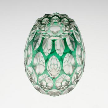 A glass vase designed by Elis Bergh for Kosta, 1940´s.