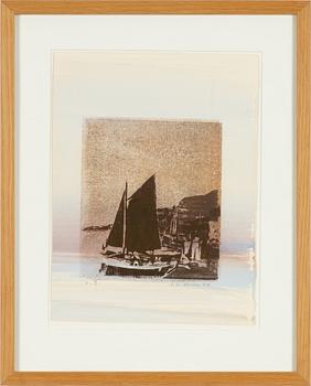 Lars Lerin, Sailboat at the Dock.