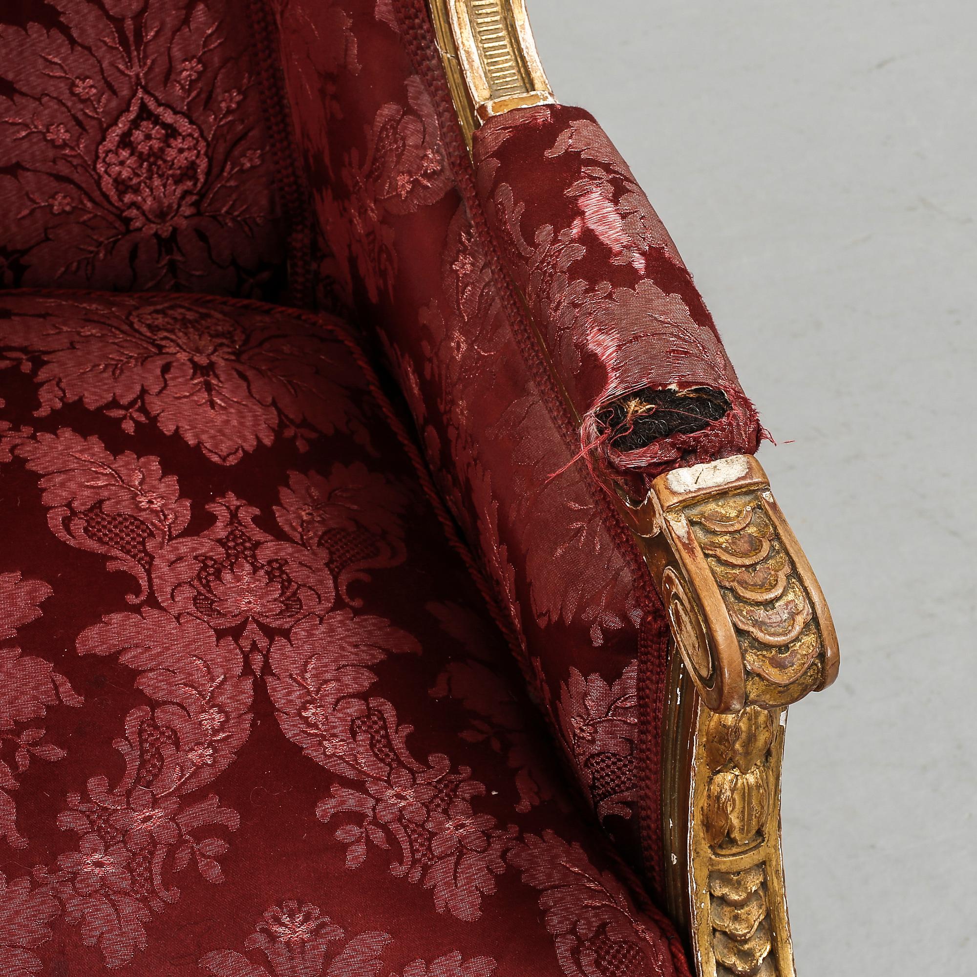 BERGERE, Louis XVI-stil, 1800-tal.