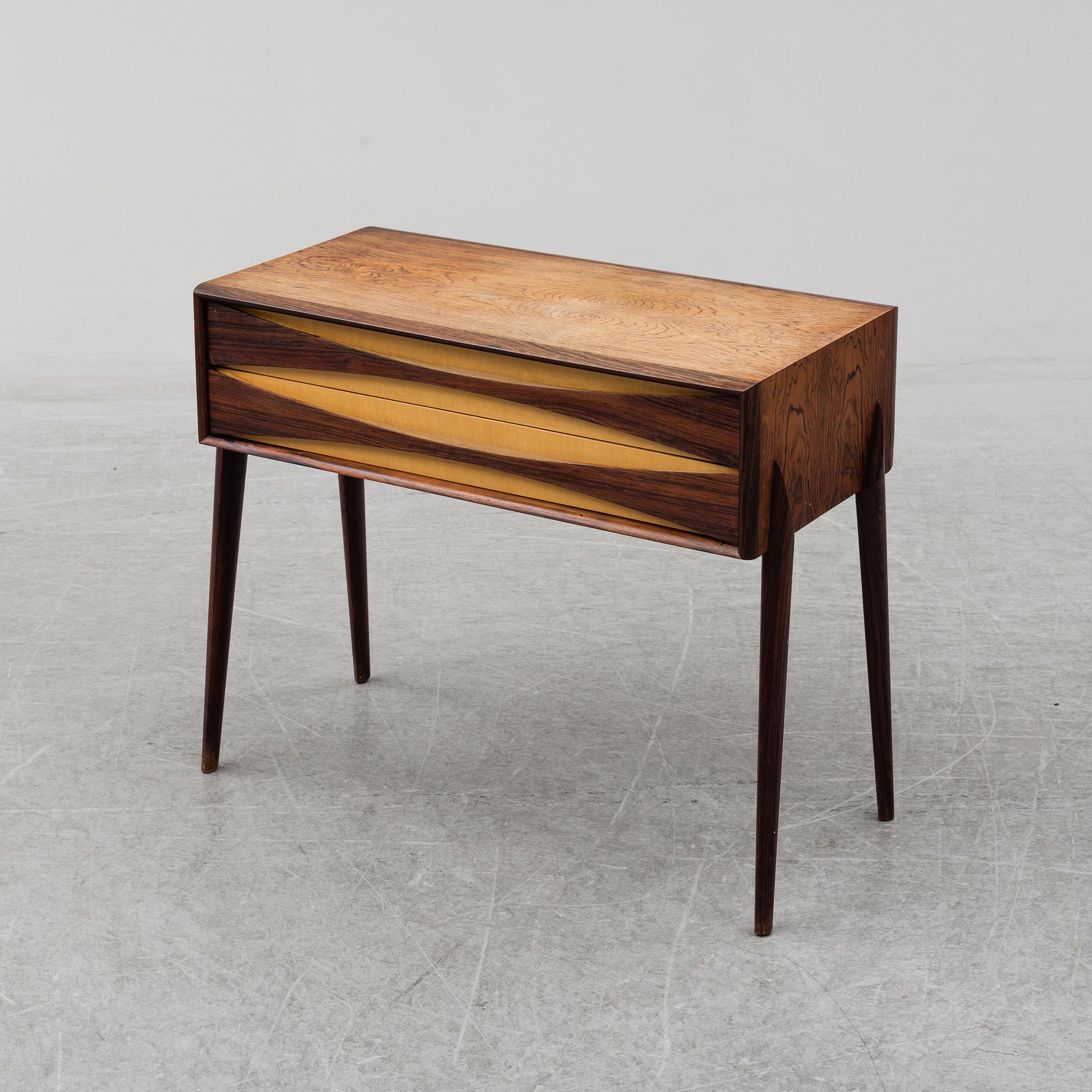 A 1950's/60's table by Rimbert Sandholt, AB Glas & Trä, Hovmantorp.