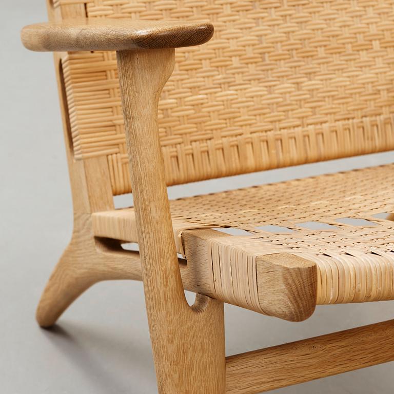 A Hans J Wegner easychair, 'CH-27', Carl Hansen & Son, Denmark.