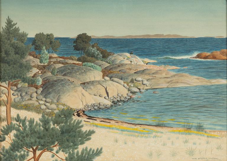 Oskar Bergman, "Badstranden".