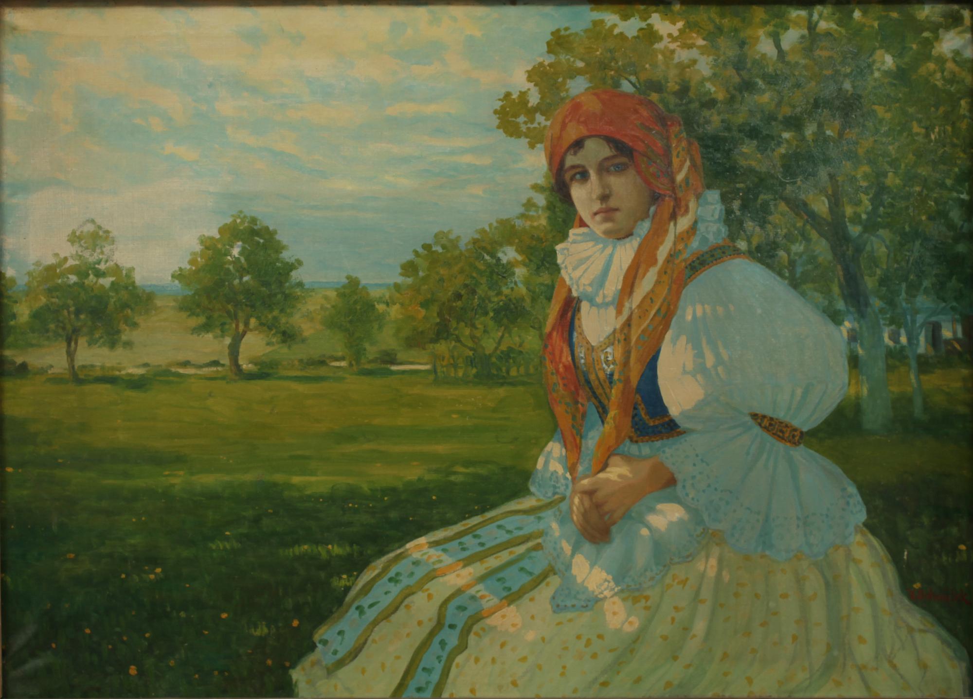 KAREL DOHNALEK, olja på duk, signerad.