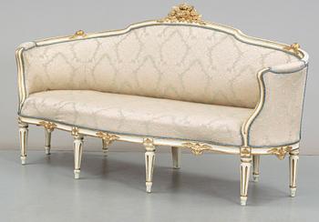 A Gustavian 1780's sofa by J. Malmsten.