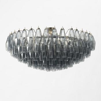 Carlo Scarpa, a 'Polyhedra' chandelier, Venini, Murano, Italy, contemporary.