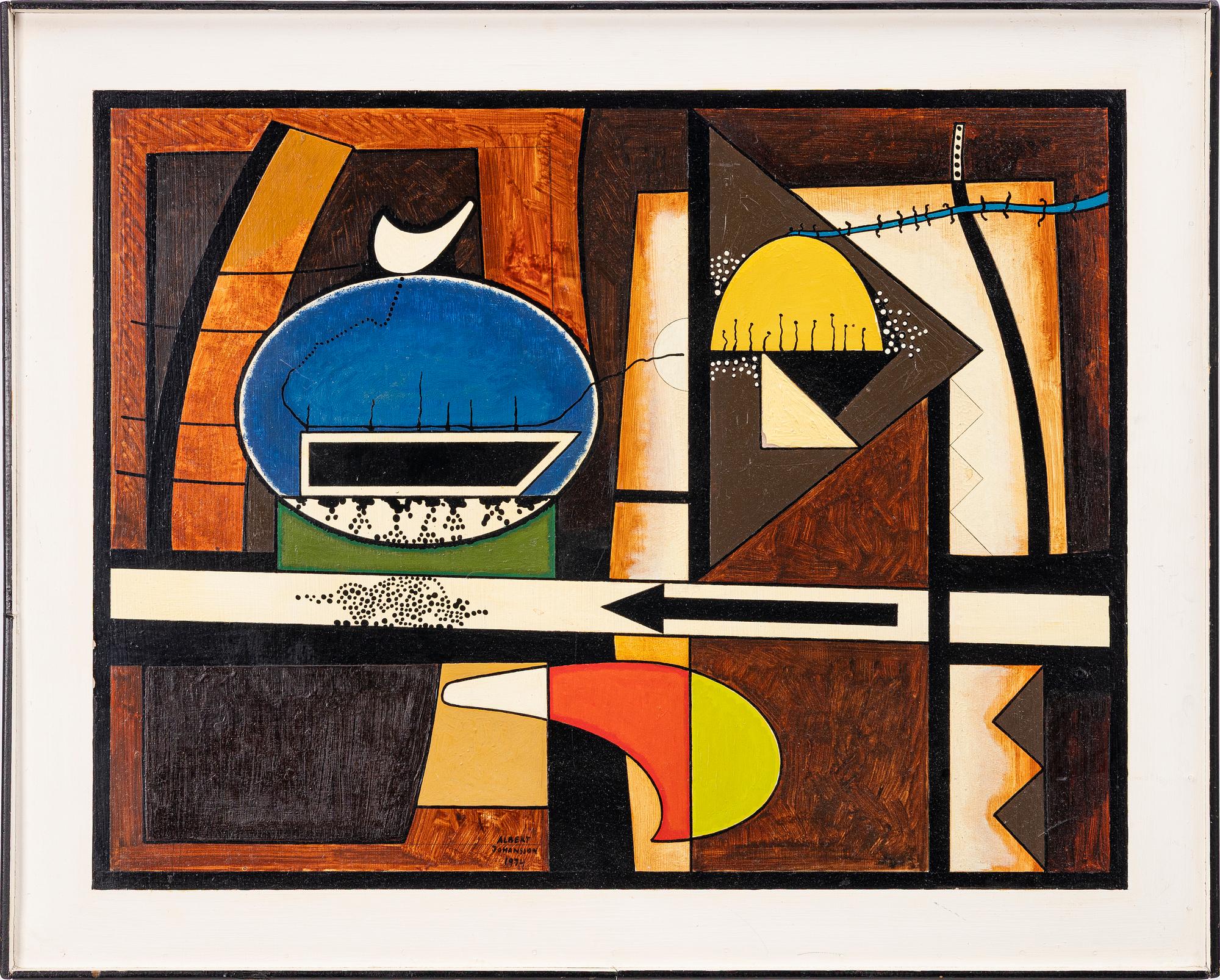 Albert Johansson, "Blå Jungfrun som stad".