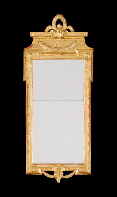 A Gustavian late 18th century mirror by N. Meunier.