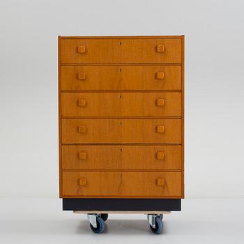 A teak chest of drawers, 1950's/60's.