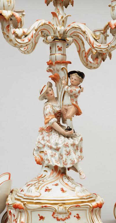 SERVIS, 150 delar, porslin. Meissen, 1800-tal.