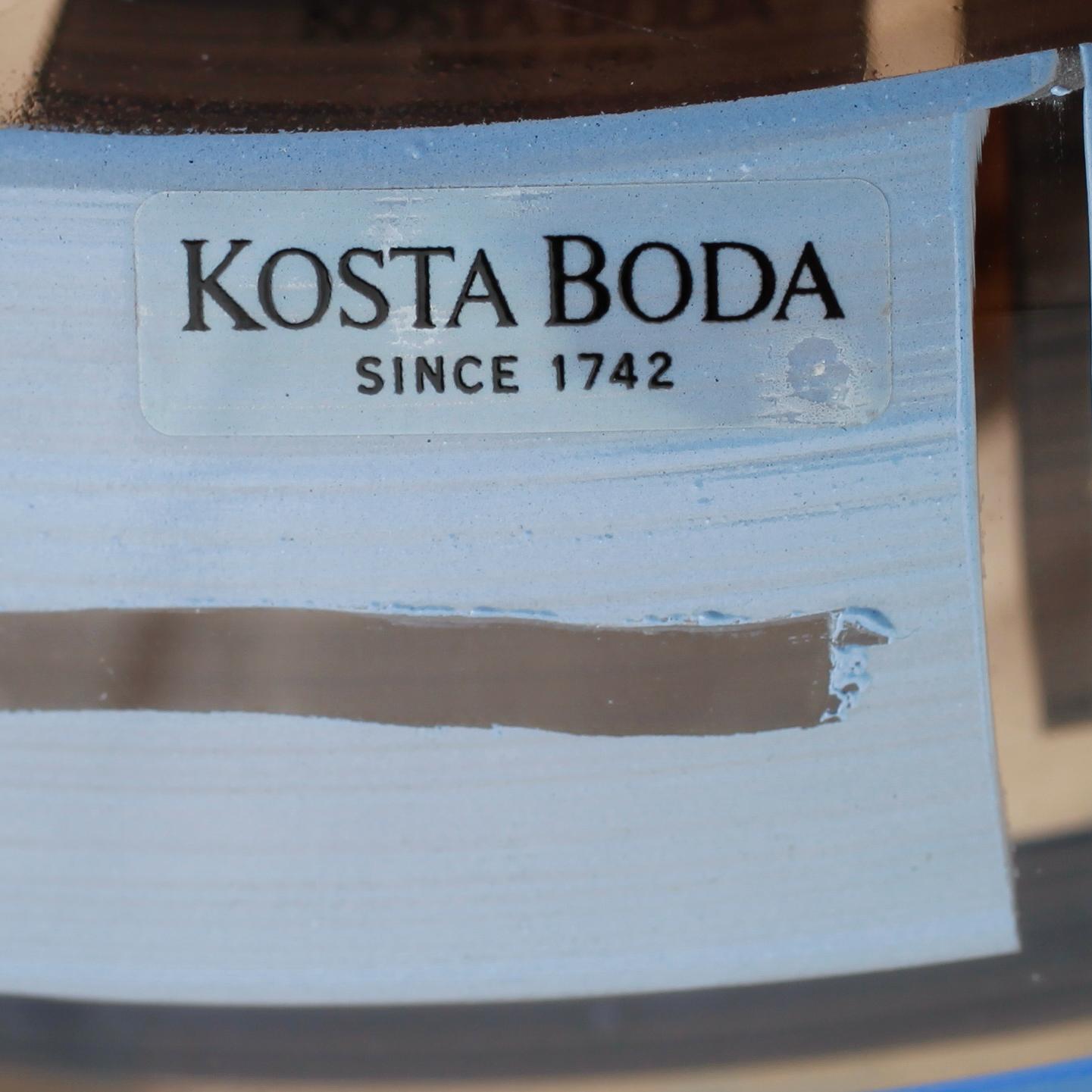 MONICA BACKSTRÖM, skulptur, glas, Kosta Boda, signerad.