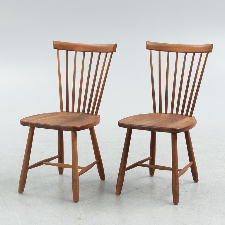 Carl Malmsten, chairs, a pair, "Lilla Åland", Stolab, anniversary edition, 2012.