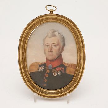 MINIATYR, gouache, Ryssland, 1800-tal.