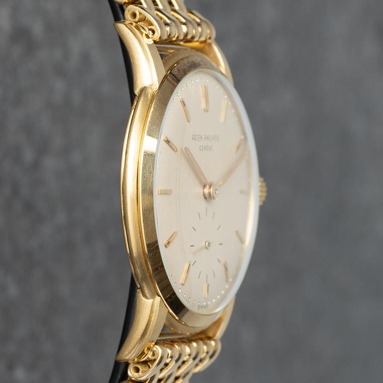 Patek Philippe, Calatrava, "Beads of rice bracelet by Gay Frères", ca 1954.