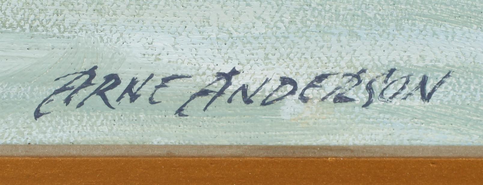 ARNE ANDERSSON, 2 st, olja på duk, signerade.