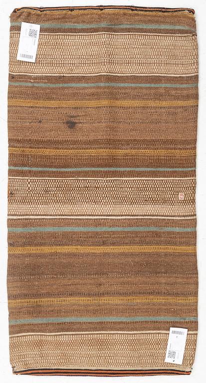 Carriage cushion, early 19th Century, c. 105 x 52 cm.