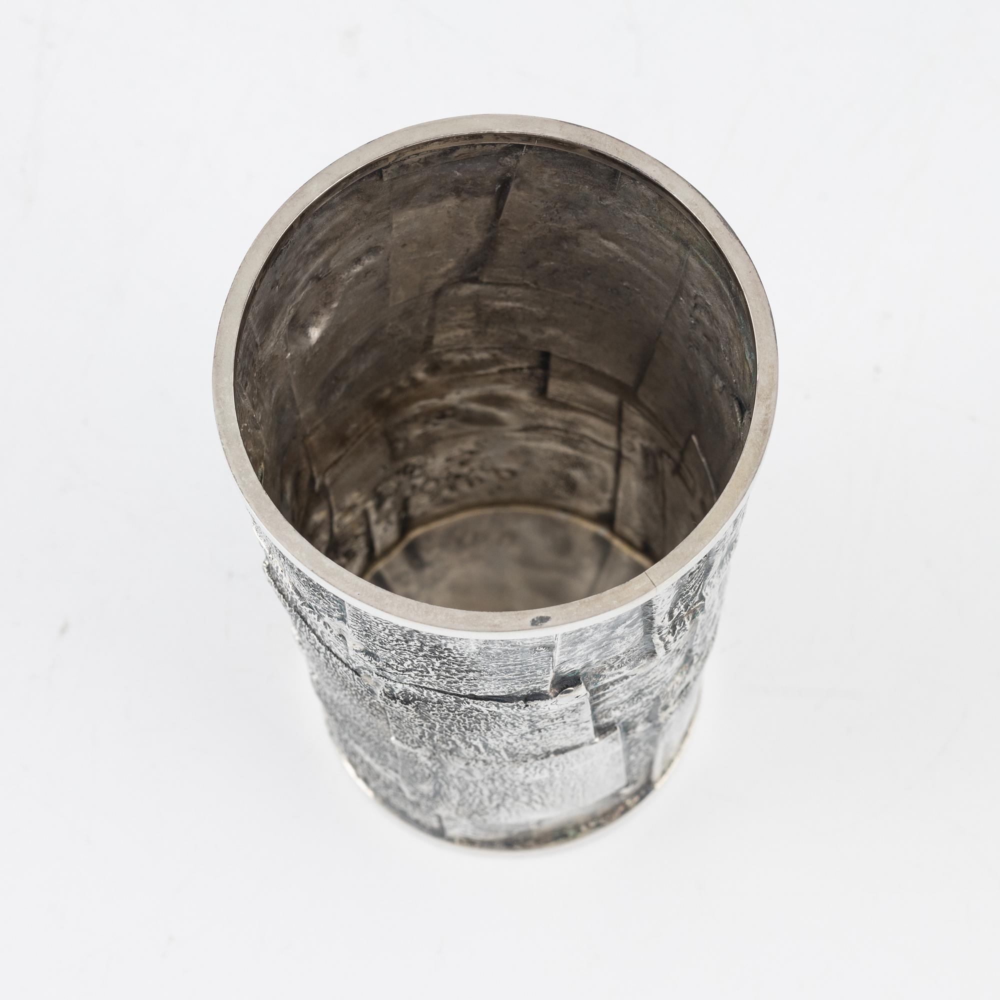 Anders Ericson, bägare, silver, Kristianstad 1969, signerad.