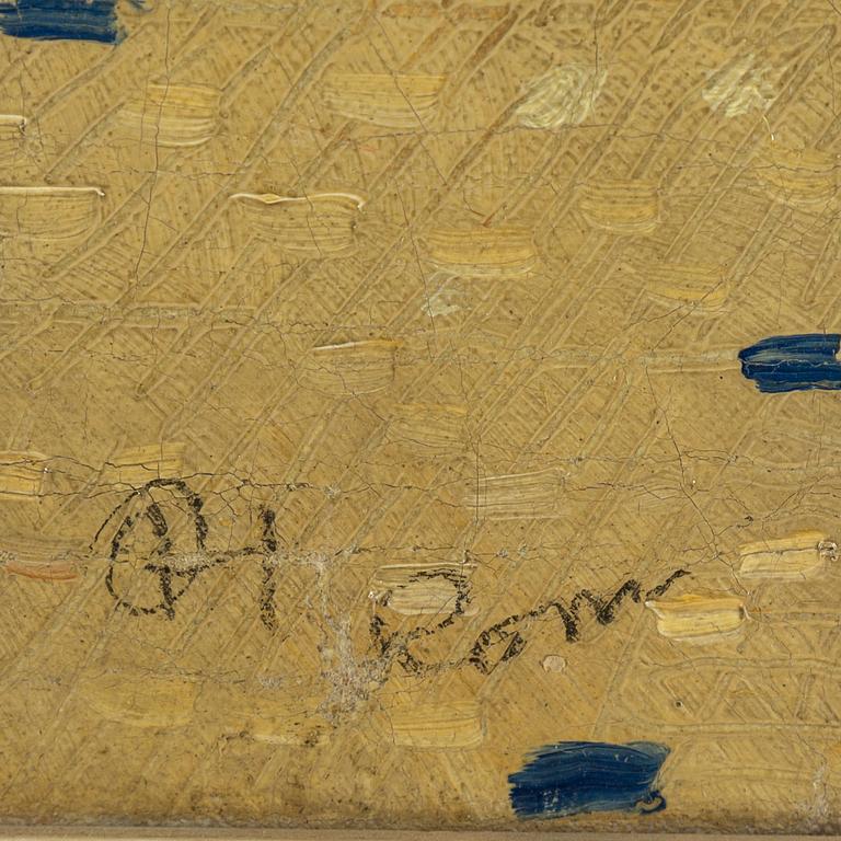 OLLE HJORTZBERG, olja på duk, signerad.