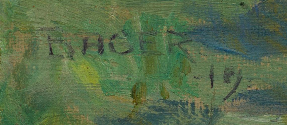 EINAR BAGER, signed and daterad 19.