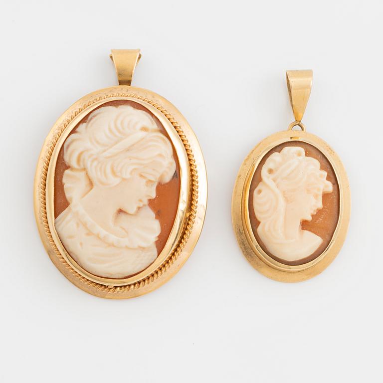 Hänge/brosch och hänge.