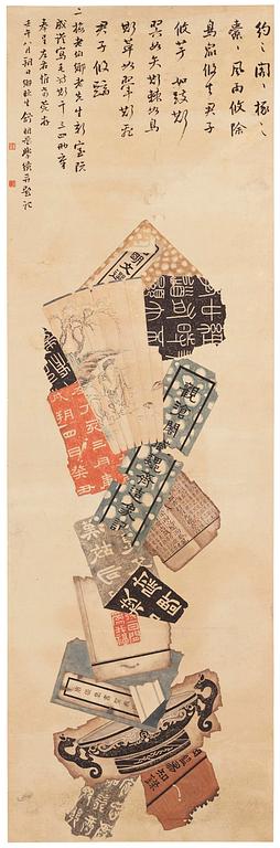 A set of two Bapo/Jinhuidui paintings, ink and colour on paper, China, 20th century.