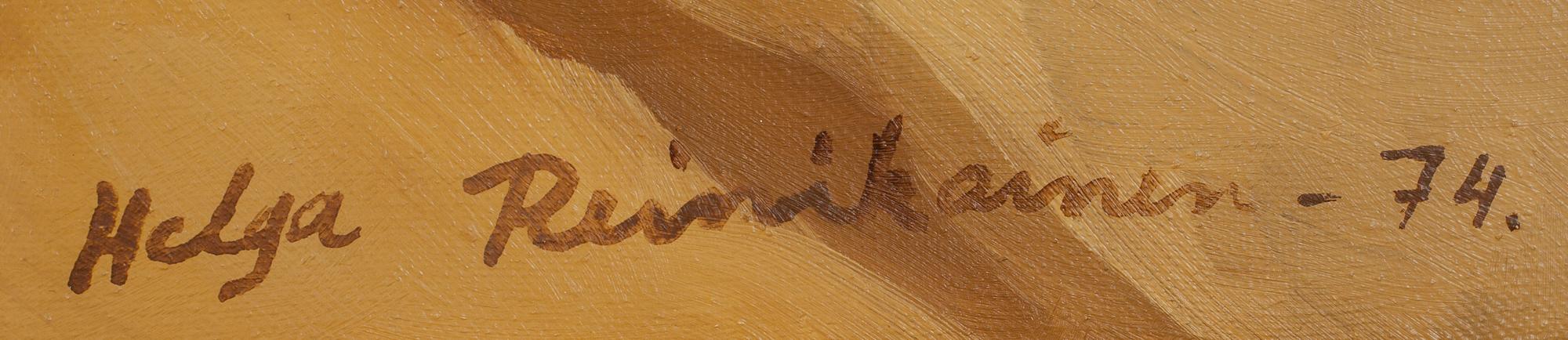 HELGA REINIKAINEN, olja på duk, signerad och daterad -74.