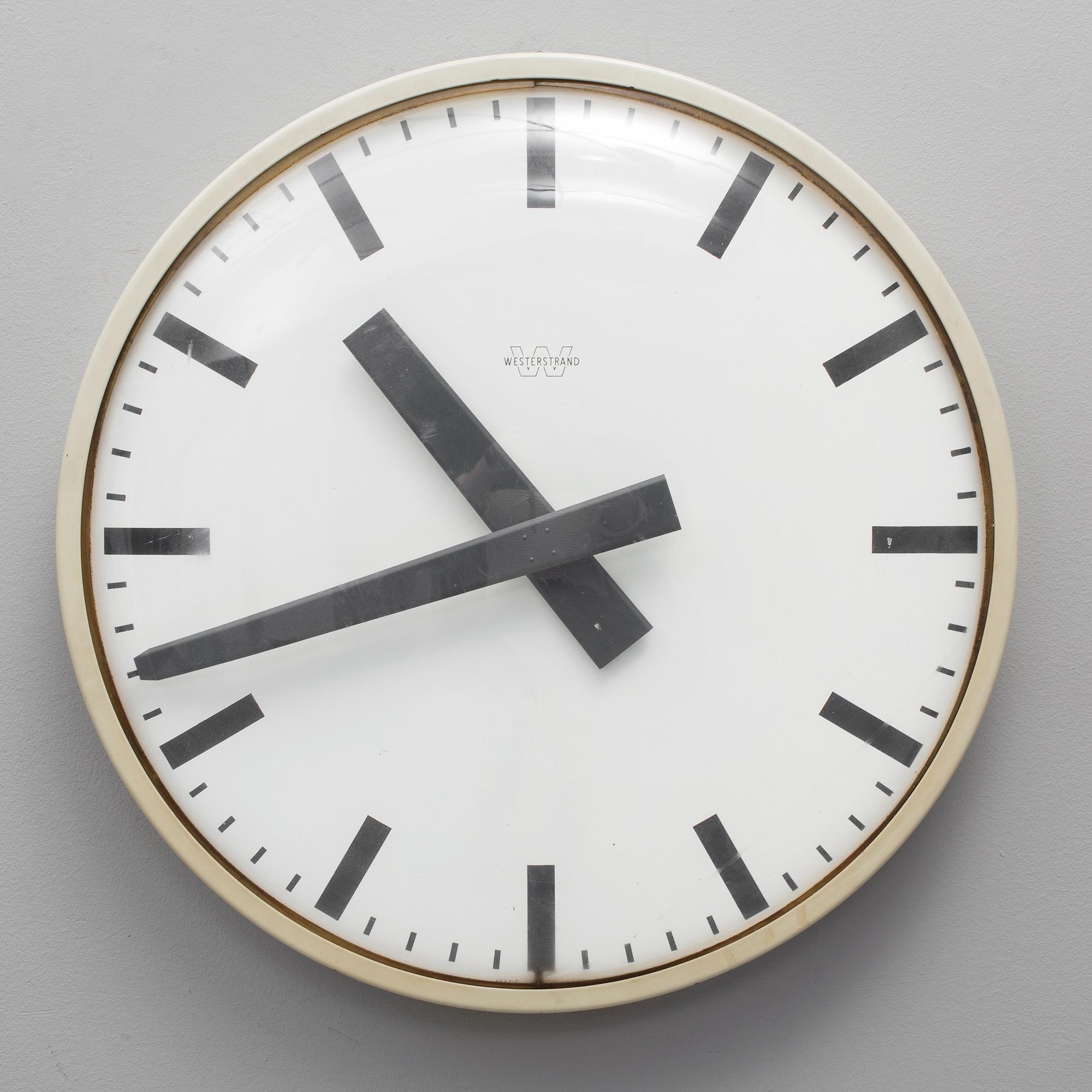 A second half of the 20th century wall clock by Westerstrand.