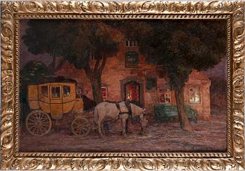 MAX TILKE, olja på duk, sign o dat 1906.