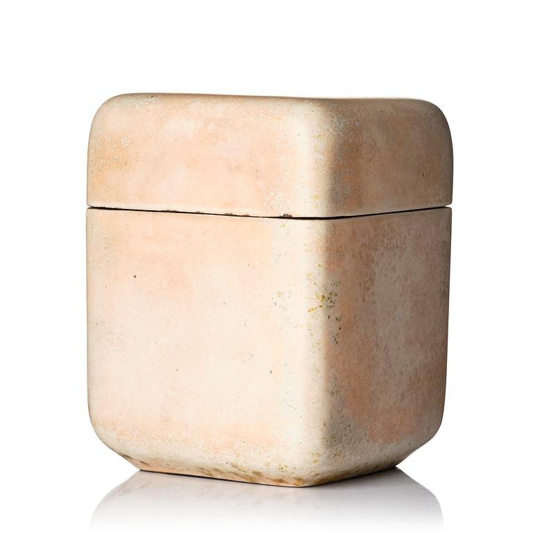 Hans Hedberg, a faience lidded jar, Biot, France.