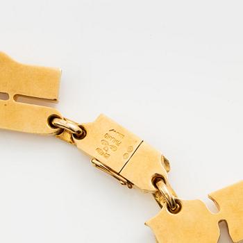 Björn Weckström collier "Tenochtitlan" 18K guld, Lapponia 1970.
