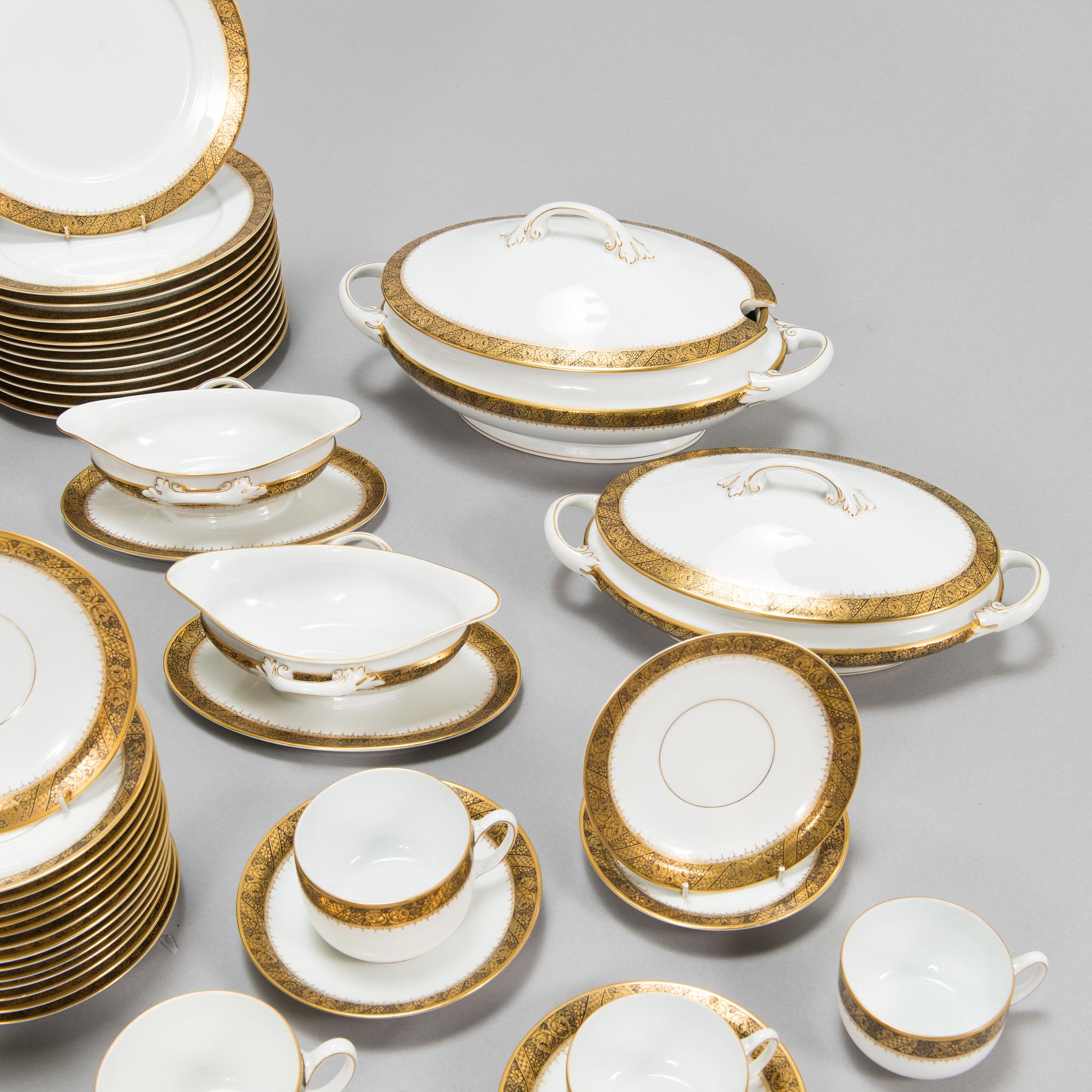 Mat- och kaffeservis, 147 delar, porslin, Rosenthal, 1940/50-tal.