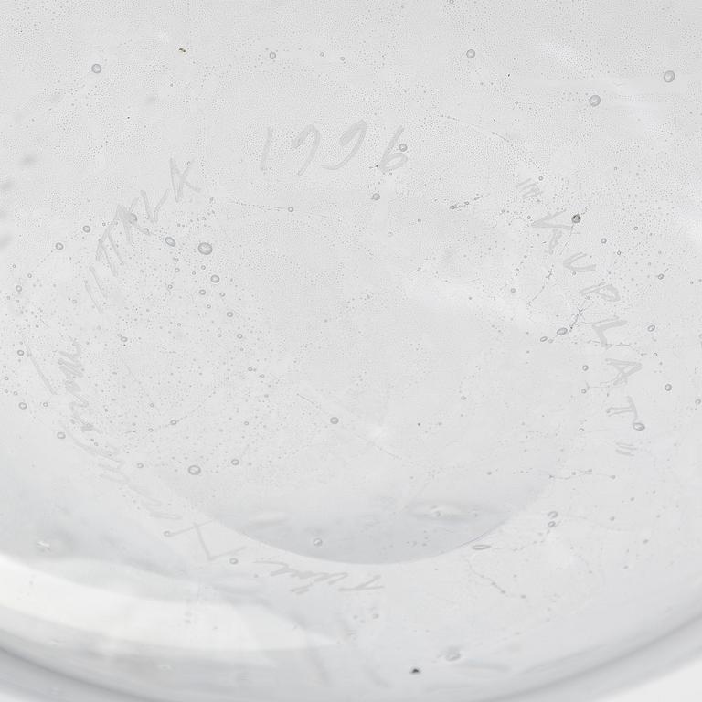 Tiina Nordström, an art glass signed Tiina Nordström, Iittala 1996.