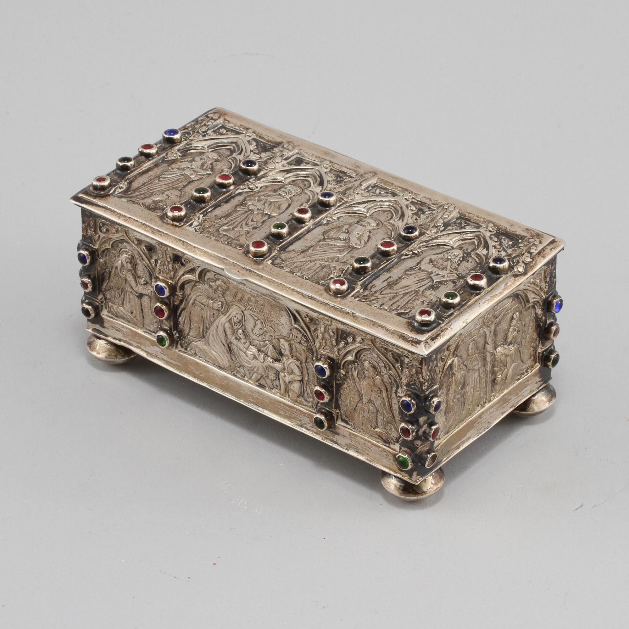 SKRIN, silver, troligen Tyskland, 1800-tal. Vikt 350 g.