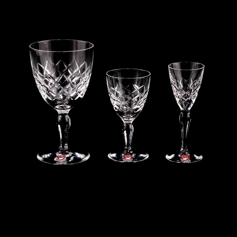 GLASSERVISDELAR, 24 st, "Karolina", Orrefors, 1900-tal.