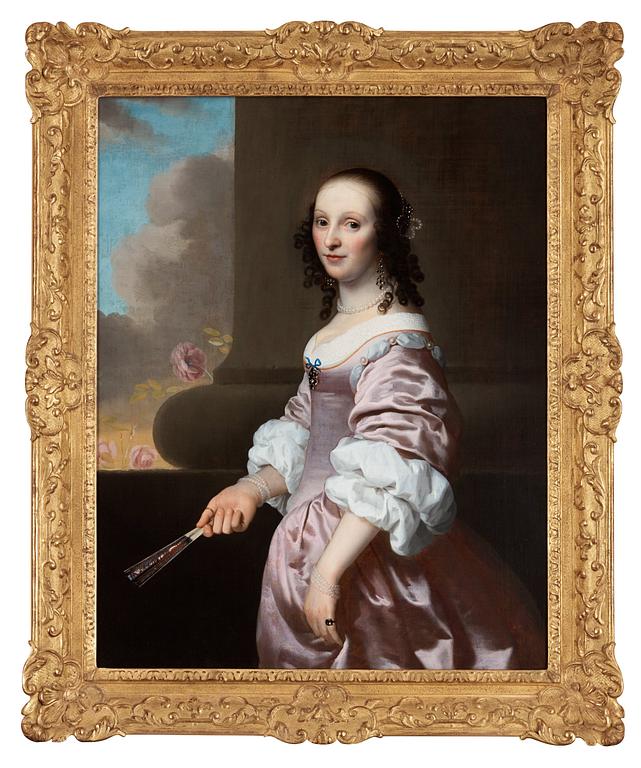 Isaac (Isaack) Luttichuys, Young lady with a fan.