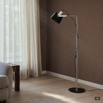 Yrjö Kukkapuro, a 'YK100C' floor lamp, Blond, 2020's.
