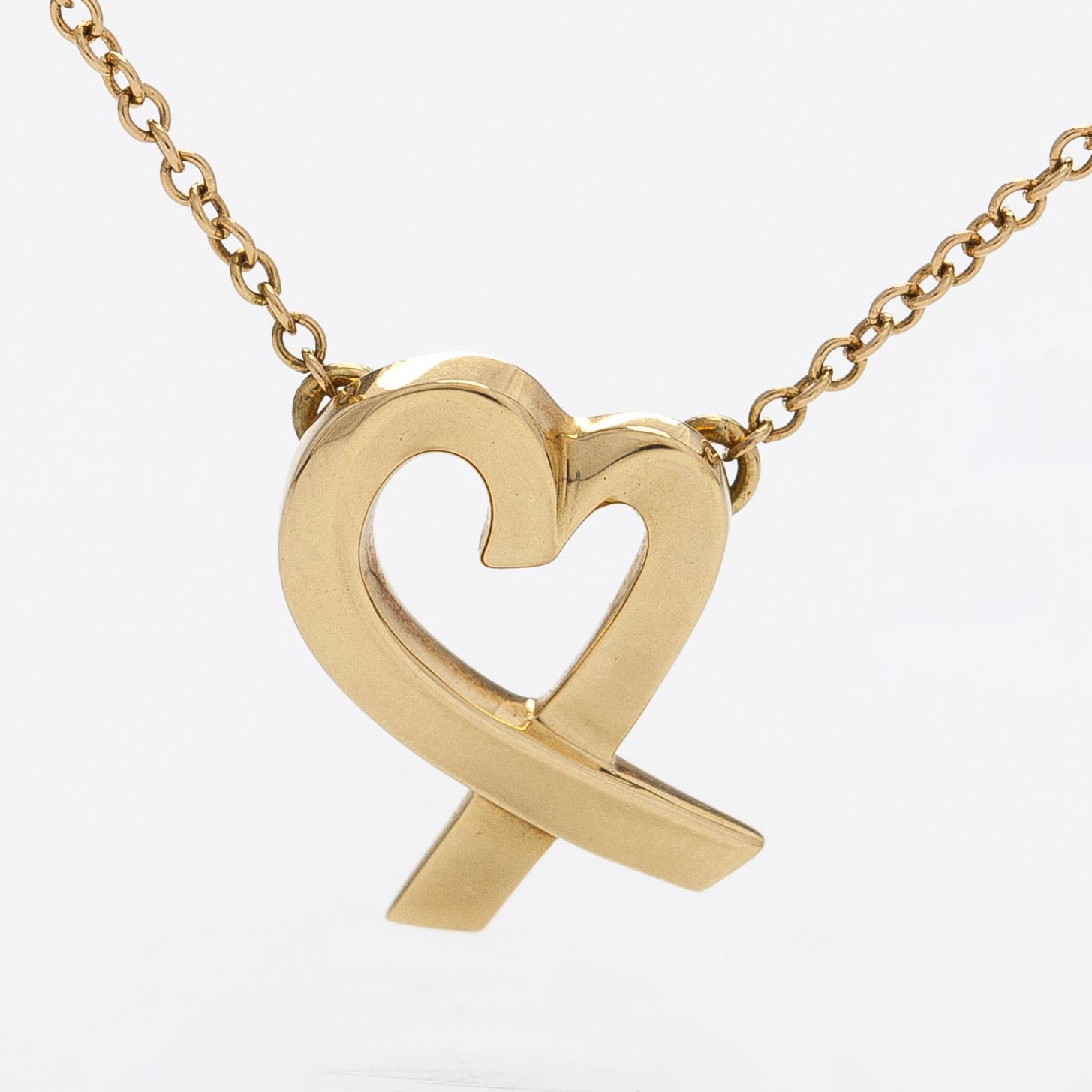 Tiffany & Co, Paloma Picasso, kaulakoru, "Loving Heart", 18K kultaa.