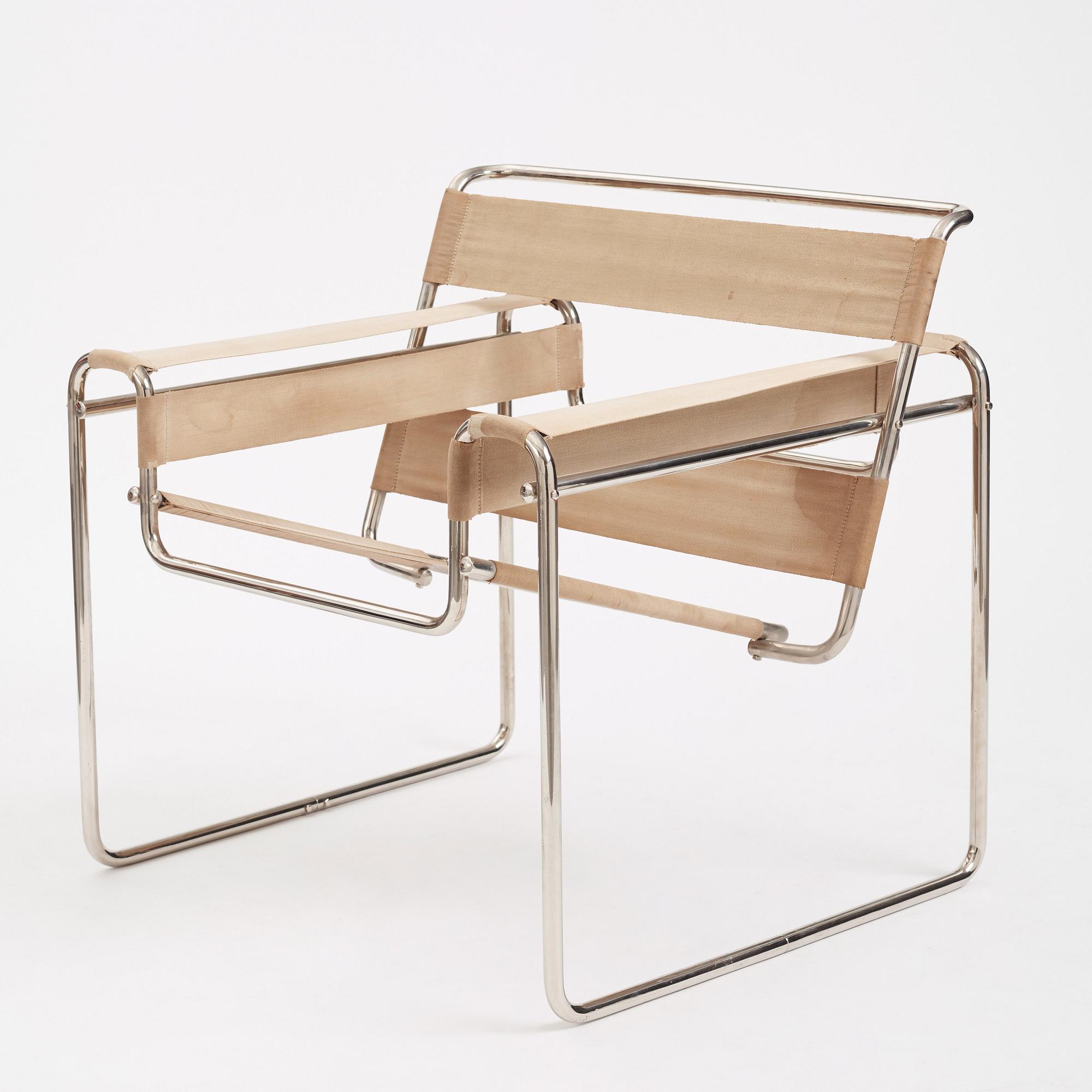 Marcel Breuer, a "B3", easy chair, Standard Möbel, Germany ca 1927-1928.