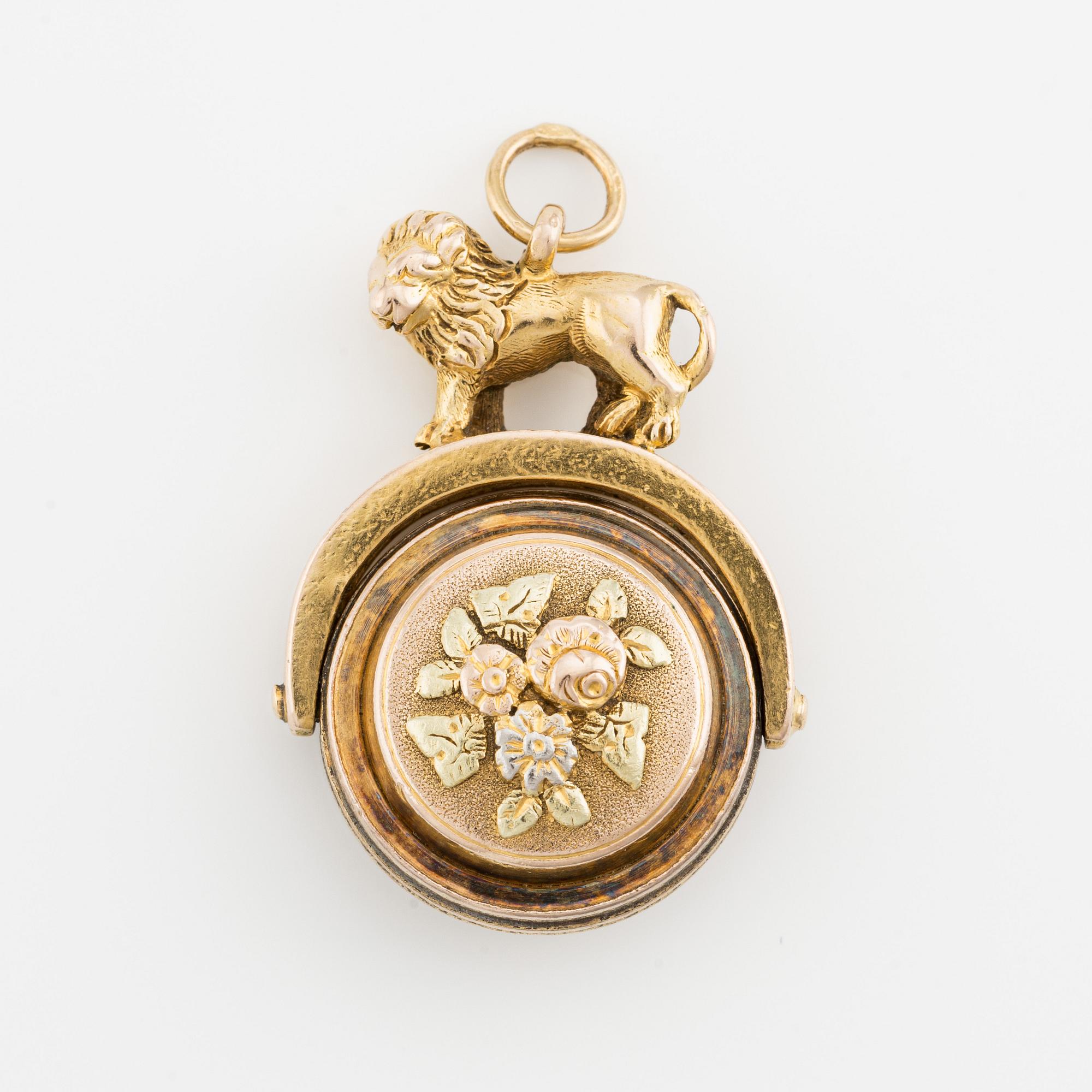 Sigill, 14K guld med karneol med monogram.