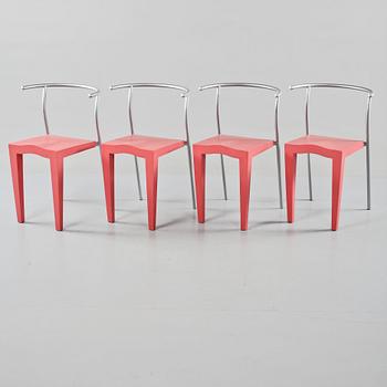 STOLAR, 4 st, "Dr Glob", Philippe Starck, Kartell, Italien, formgivna 1988.