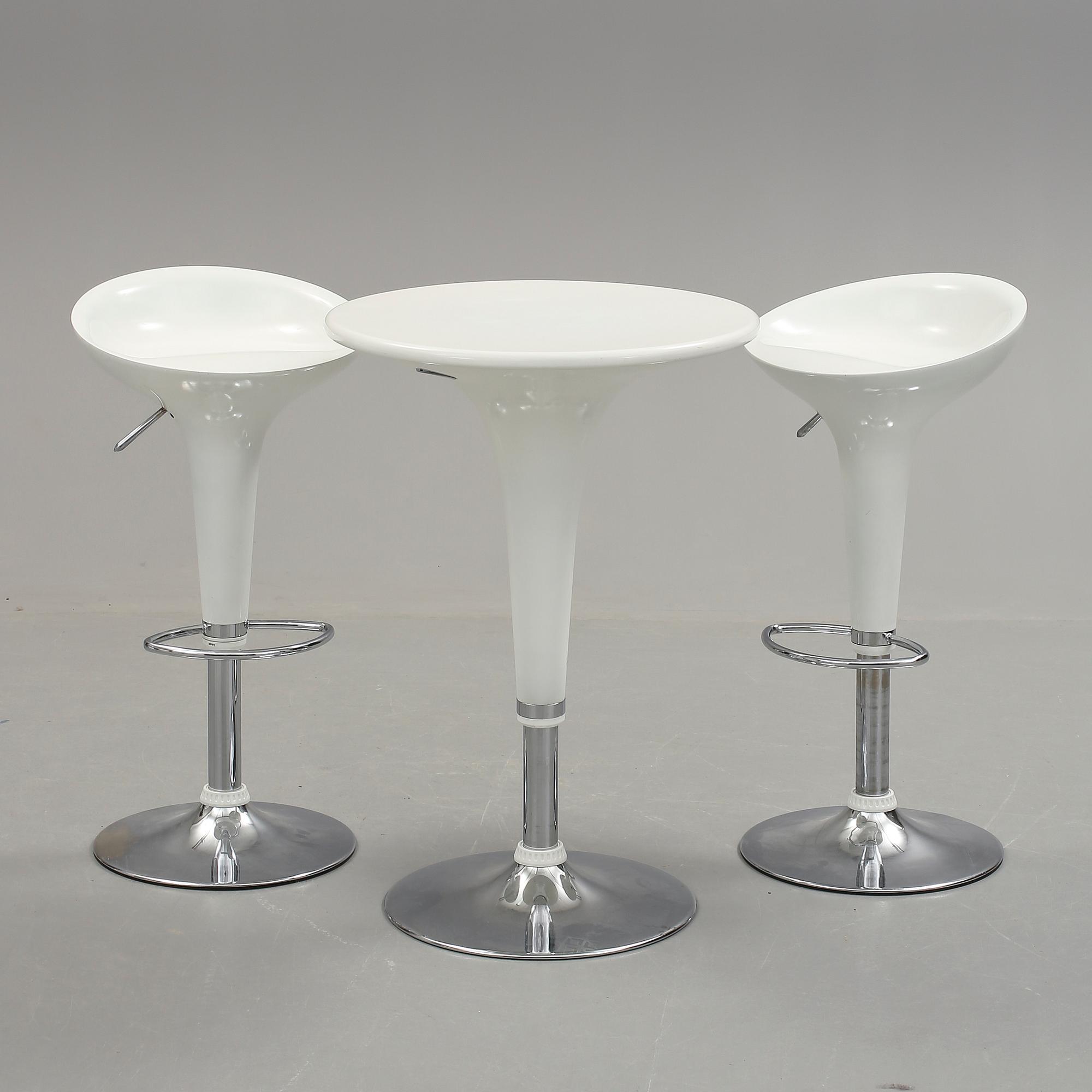 BORD OCH BARSTOLAR, 3 delar "Bombo Chair", Stefano Giovannoni, Magis, 1900/2000-tal.