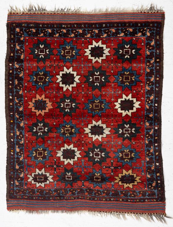 Matta, antik, sannolikt Turkmenistan, ca 113 x 93 cm.
