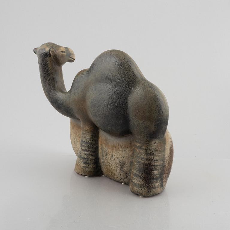 Lisa Larson, "Dromedary", a stoneware sculpture, Gustavsberg Studio, post 1979.