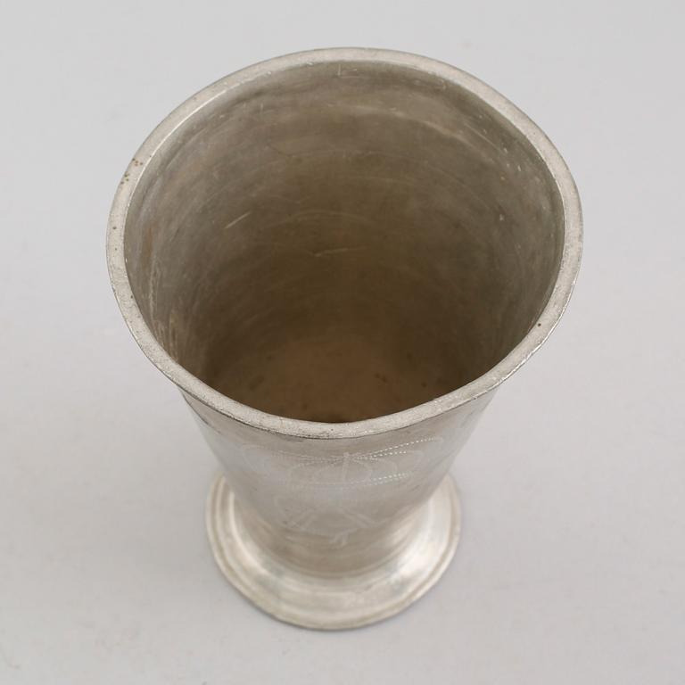BÄGARE, tenn, Carl Fredric Qusofskij, Gränna 1798.