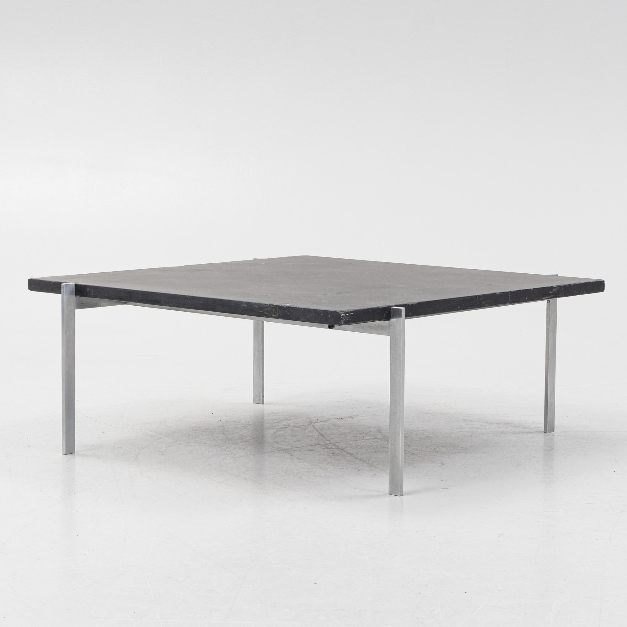 Poul Kjaerholm, a 'PK-61' coffee table, E Kold Christensen, Denmark.